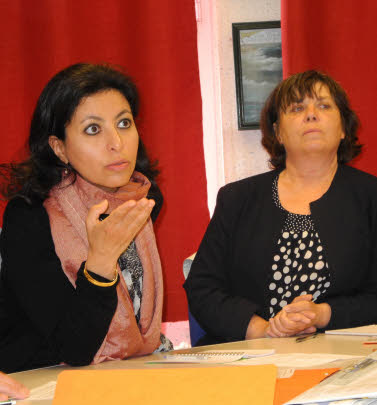 Leila Aichi, snatrice et Janick Moriceau, conseillre rgionale de Bretagne